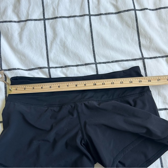 SOLD - Lululemon Black Athletic Shorts Size 6 - Picture 3 of 11